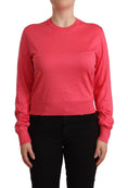 Load image into Gallery viewer, Dolce & Gabbana Elegant pink silk crew neck sweater
