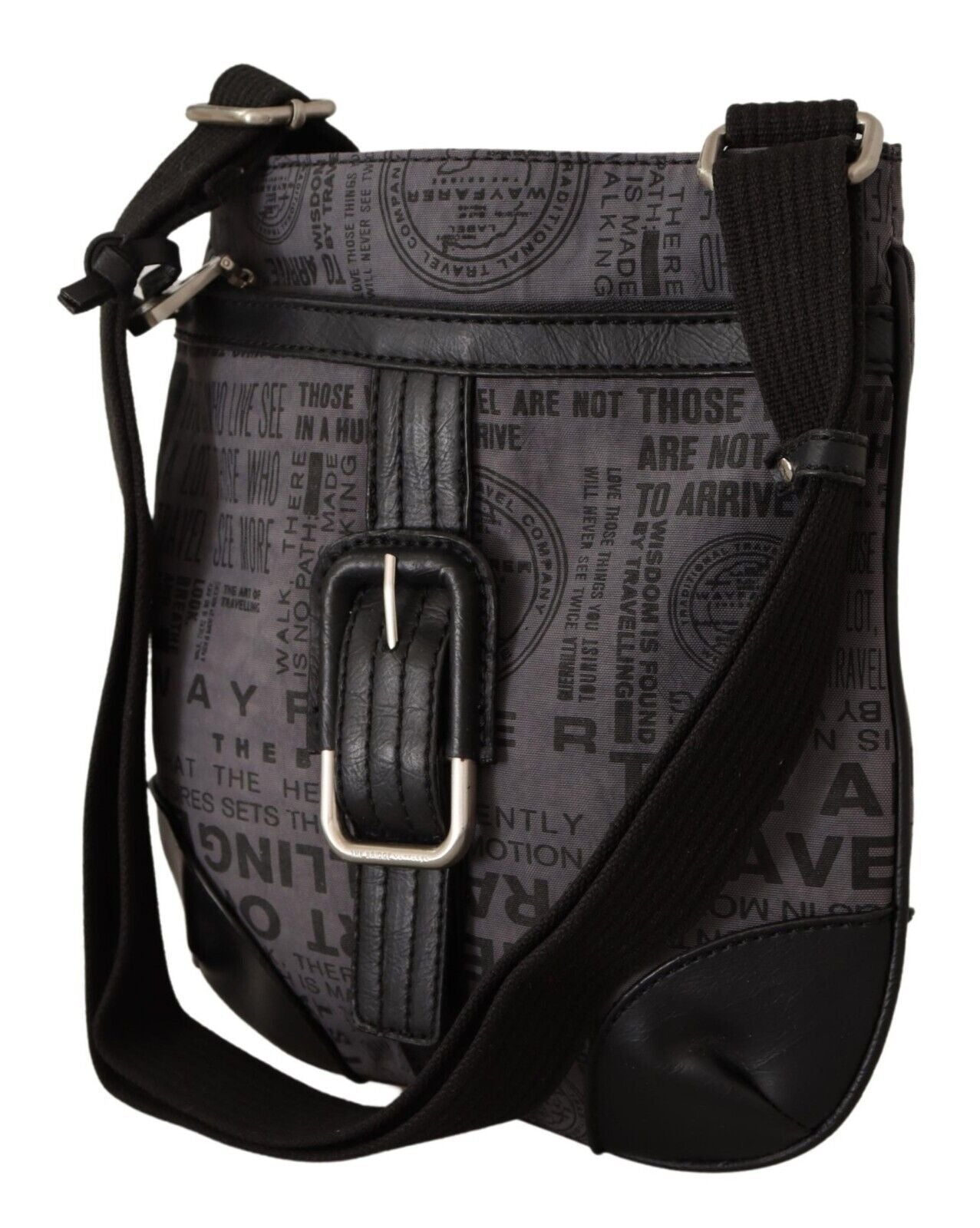 WAYFARER Chic gray fabric crossbody bag