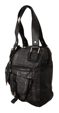 Load image into Gallery viewer, WAYFARER Chic black and gray fabric shoulder handbag
