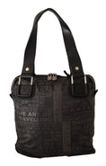 Load image into Gallery viewer, WAYFARER Chic black and gray fabric shoulder handbag
