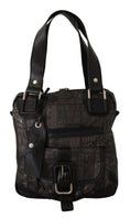 Load image into Gallery viewer, WAYFARER Chic black and gray fabric shoulder handbag
