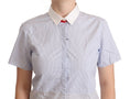 Load image into Gallery viewer, AGLINI Chic light blue polo shirt made of polished cotton
