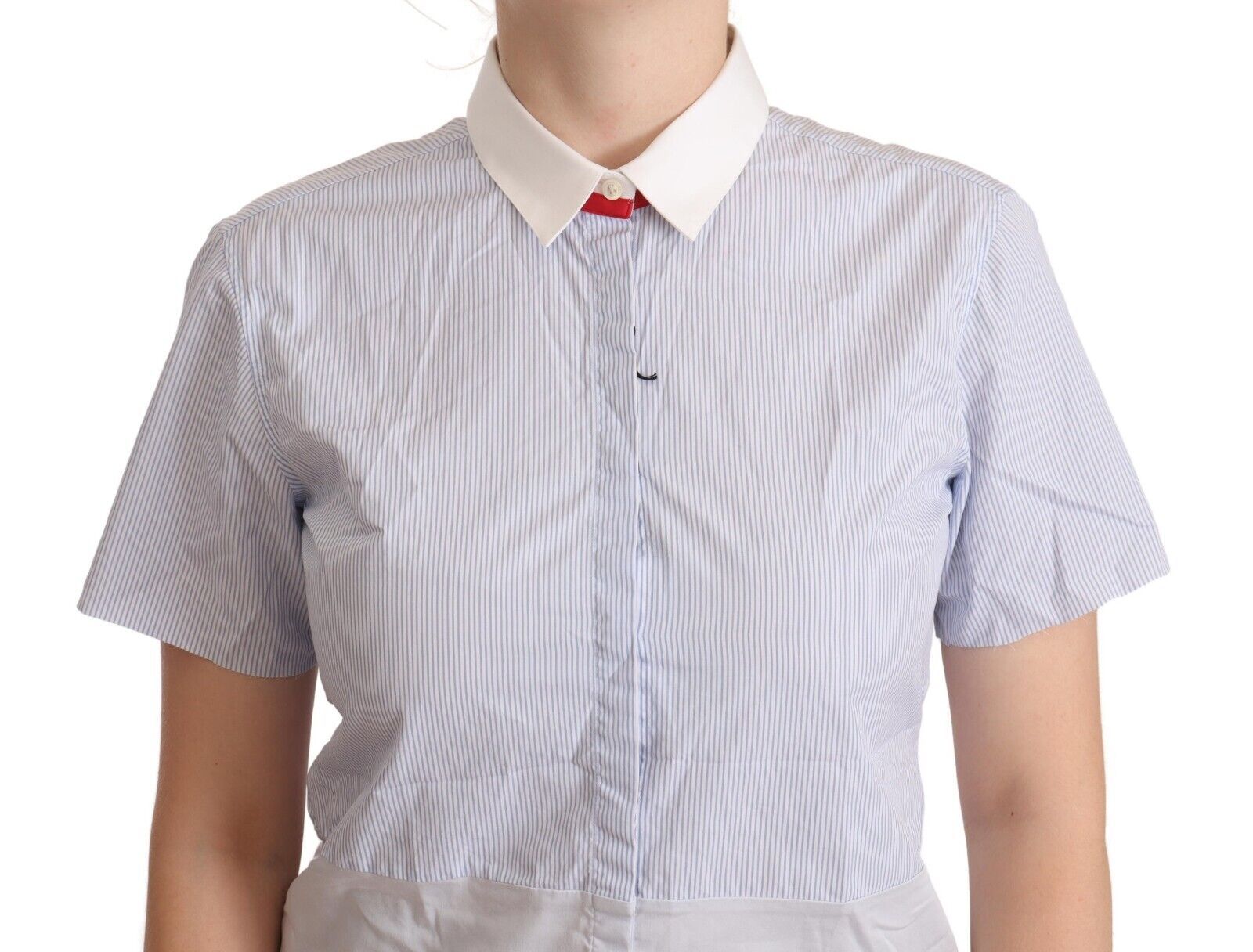 AGLINI Chic light blue polo shirt made of polished cotton