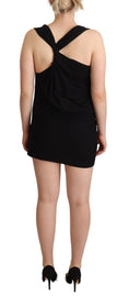 Load image into Gallery viewer, Roberto Cavalli Elegant black stretch sheath dress
