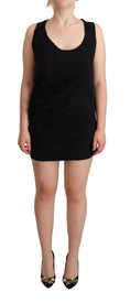 Load image into Gallery viewer, Roberto Cavalli Elegant black stretch sheath dress
