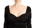 Load image into Gallery viewer, Roberto Cavalli Elegant black sheath dress with sweetheart
