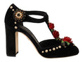 Load image into Gallery viewer, Dolce & Gabbana Elegante Mary Jane Pumps mit T-Riemen aus Samt
