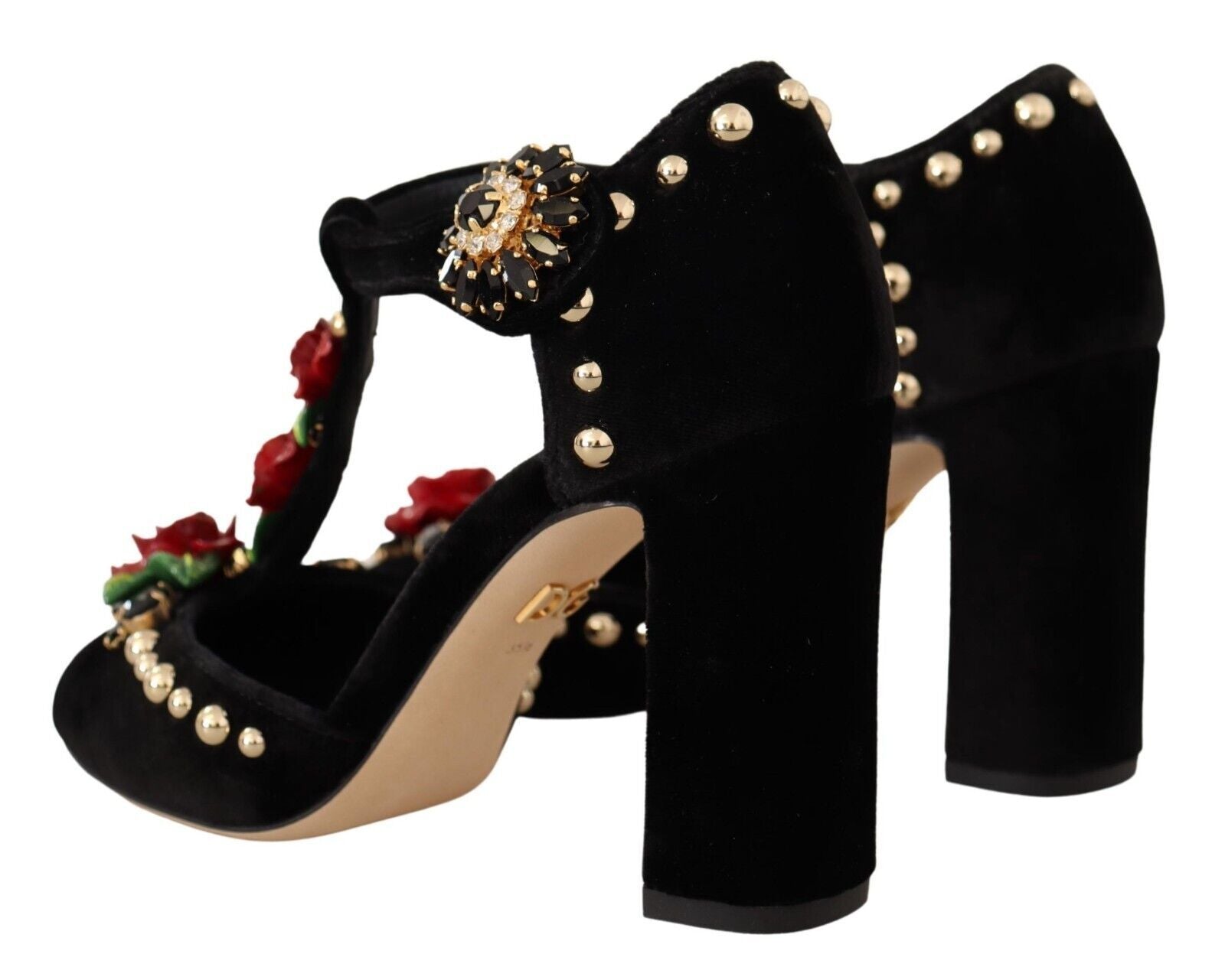 Dolce & Gabbana Elegante Mary Jane Pumps mit T-Riemen aus Samt