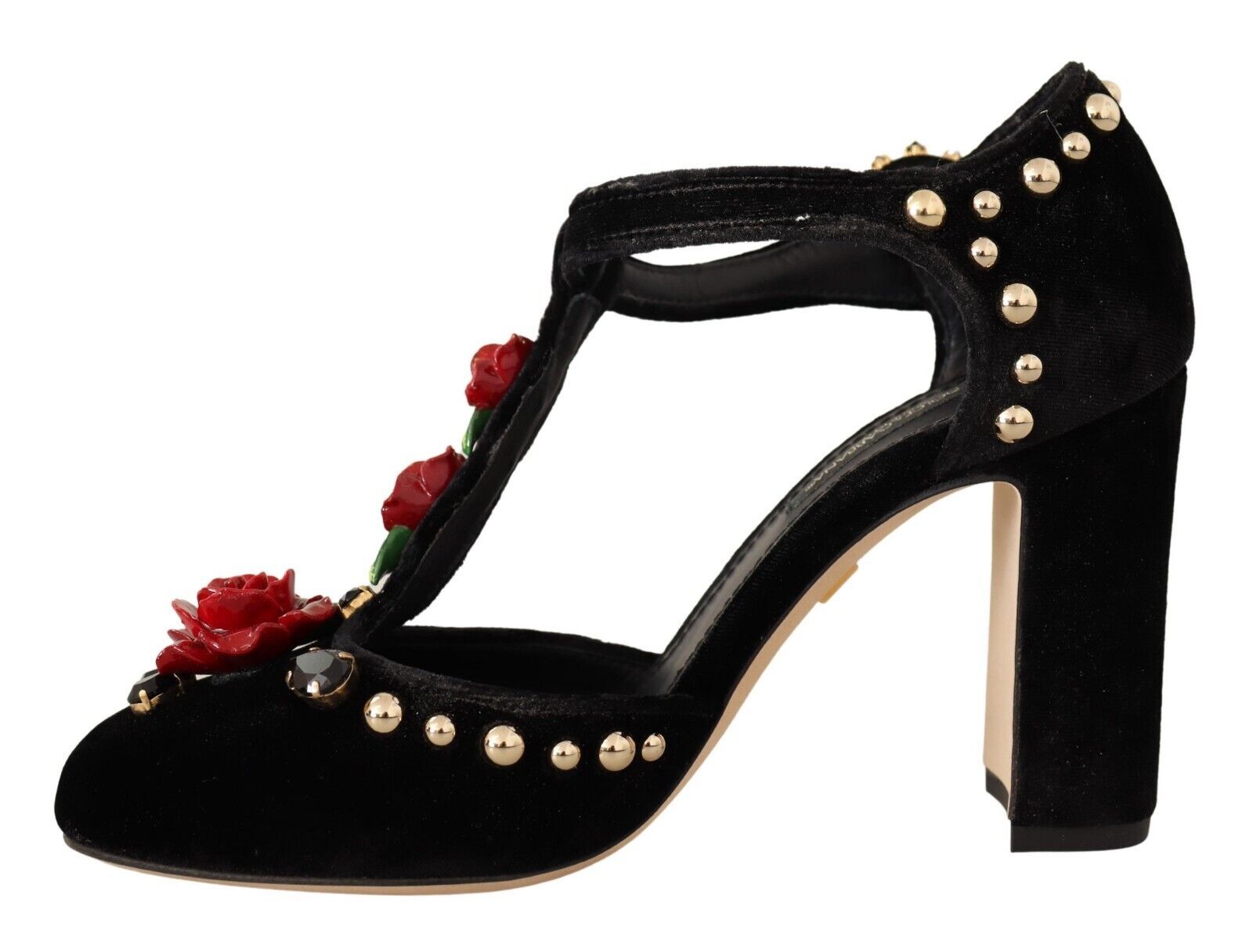 Dolce & Gabbana Elegante Mary Jane Pumps mit T-Riemen aus Samt