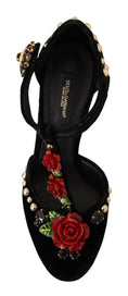 Load image into Gallery viewer, Dolce & Gabbana Elegante Mary Jane Pumps mit T-Riemen aus Samt
