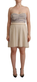 Load image into Gallery viewer, Guess Chic strapless A-line dress in beige
