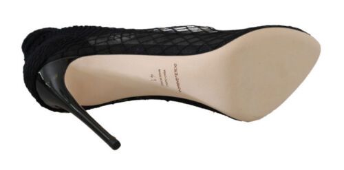 Dolce & Gabbana Elegante Netzstrumpfpumps in zeitlosem Schwarz