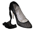 Load image into Gallery viewer, Dolce & Gabbana Elegante Netzstrumpfpumps in zeitlosem Schwarz
