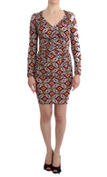 Load image into Gallery viewer, GF Ferre Chic multicolor cocktail dress with V-neck
