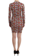 Load image into Gallery viewer, GF Ferre Chic multicolor cocktail dress with V-neck
