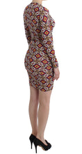 Load image into Gallery viewer, GF Ferre Chic multicolor cocktail dress with V-neck
