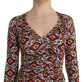 Load image into Gallery viewer, GF Ferre Chic multicolor cocktail dress with V-neck
