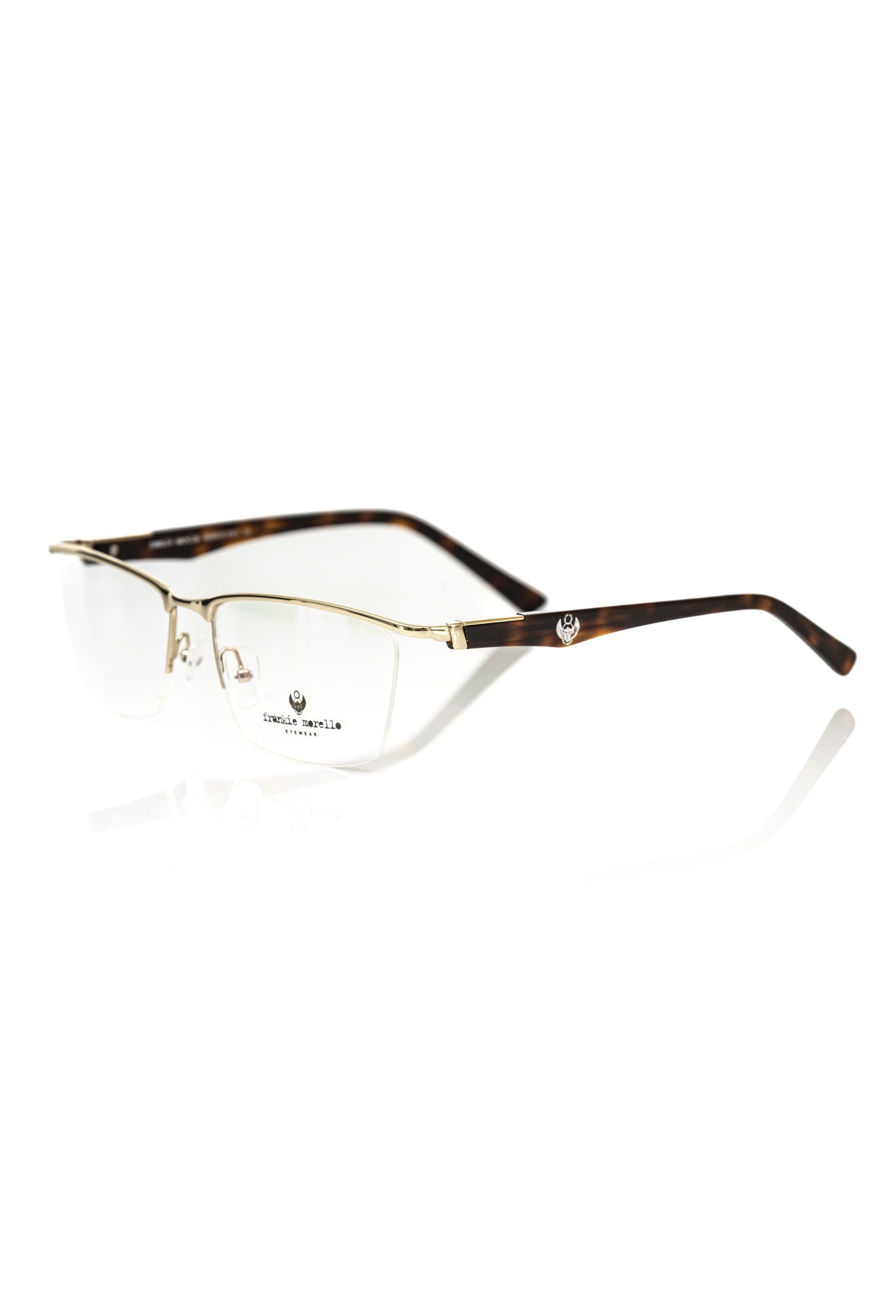 Frankie Morello Clubmaster Elegance Gold Lenses