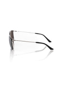 Load image into Gallery viewer, Frankie Morello Smooth Silver Clubmaster Sunglasses
