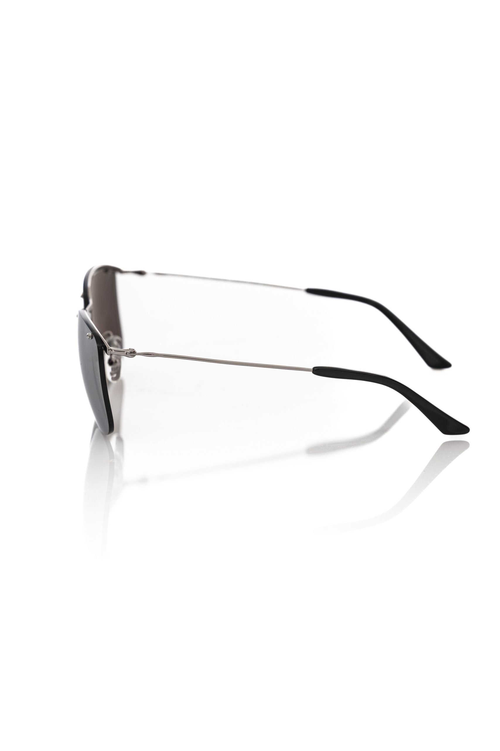 Frankie Morello Smooth Silver Clubmaster Sunglasses