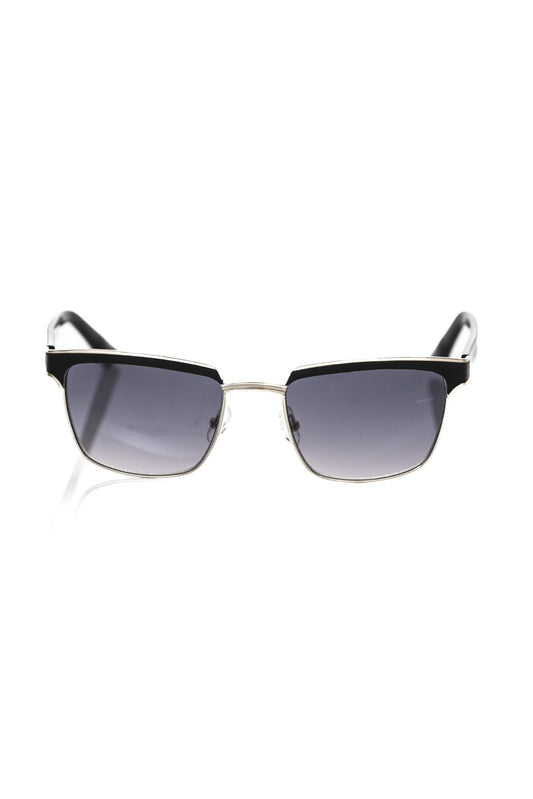 Frankie Morello Schwarz Metallic Fiber Männer Sonnenbrille