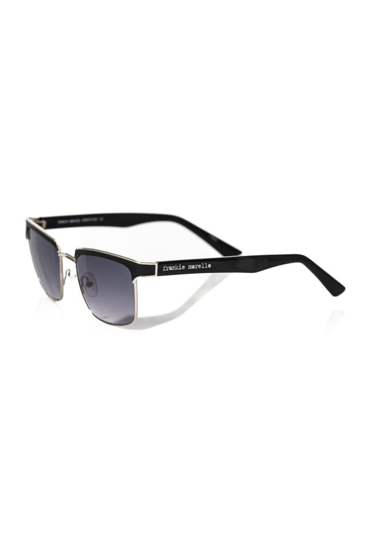 Frankie Morello Schwarz Metallic Fiber Männer Sonnenbrille