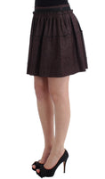 Load image into Gallery viewer, GF Ferre Chic purple mini skirt for elegant evenings
