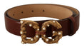 Load image into Gallery viewer, Dolce & Gabbana Elegant Amore leather belt with pearl embellishment
