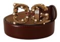 Load image into Gallery viewer, Dolce & Gabbana Elegant Amore leather belt with pearl embellishment
