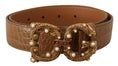 Load image into Gallery viewer, Dolce & Gabbana Elegant crocodile leather Amore belt with pearls
