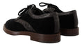 Load image into Gallery viewer, Dolce & Gabbana Elegant dress shoes in black velvet and exotic leather
