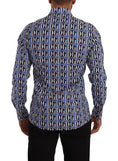 Load image into Gallery viewer, Dolce & Gabbana Slim Fit Blue Logo Cotton Shirt
