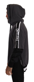 Load image into Gallery viewer, Dolce & Gabbana Elegant pullover sweatshirt with black and gray hood
