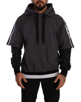 Load image into Gallery viewer, Dolce & Gabbana Elegant pullover sweatshirt with black and gray hood
