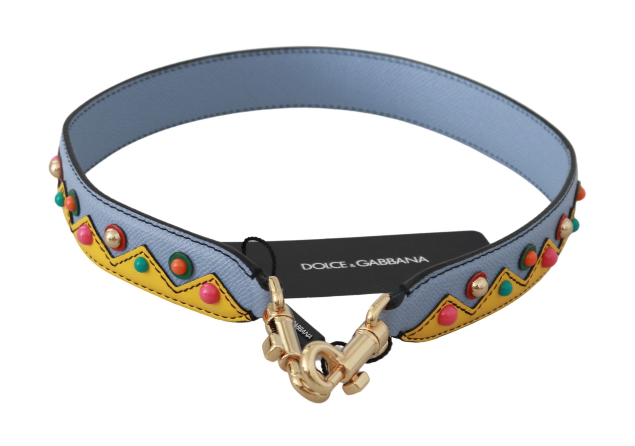 Dolce & Gabbana Multicolor Leder-Schulterriemen Accessoire