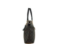 Load image into Gallery viewer, COACH Kacey Khaki Brown Blocked Signature Canvas Top Zip Satchel Handbag
