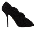 Bild in Galerie-Betrachter laden, Dolce & Gabbana Elegante Schwarze Spitze Stiletto Heels
