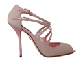 Load image into Gallery viewer, Dolce & Gabbana Pink Glitter Peep Toe High Heels Sandals
