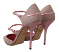 Load image into Gallery viewer, Dolce & Gabbana pink glitter high heel sandals
