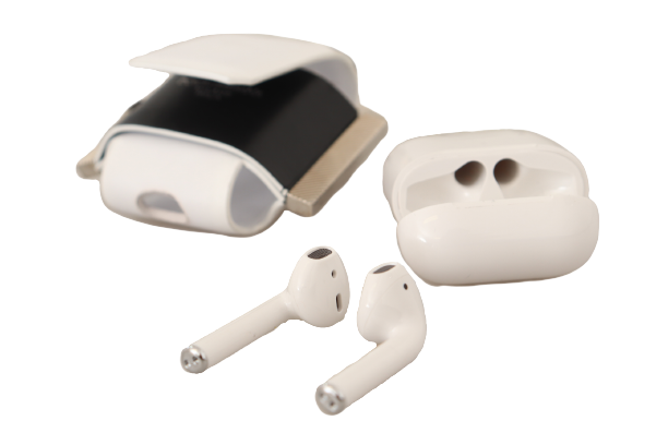 Tek renkli Dolce &amp; Gabbana Chic deri Airpods kılıfı