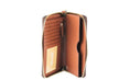 Load image into Gallery viewer, Michael Kors Jet Set Large Brown Signature PVC Flat Multifunction Wrist Wallet
