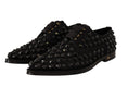 Load image into Gallery viewer, Dolce & Gabbana Elegante Gros Grain Lace-Up Jeweled Flats
