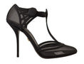 Resmi galeri görüntüleyiciye yükleyin, Dolce & Gabbana Elegant Mesh T-Strap Stiletto Pompalar
