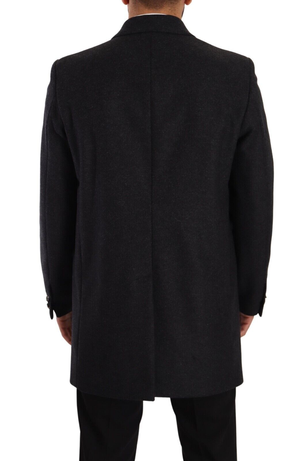 Dolce &amp; Gabbana Elegant dark gray wool coat