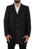 Load image into Gallery viewer, Dolce & Gabbana Elegant dark gray wool coat
