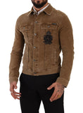 Load image into Gallery viewer, Dolce & Gabbana Elegant logo corduroy jacket
