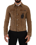 Load image into Gallery viewer, Dolce & Gabbana Elegant logo corduroy jacket
