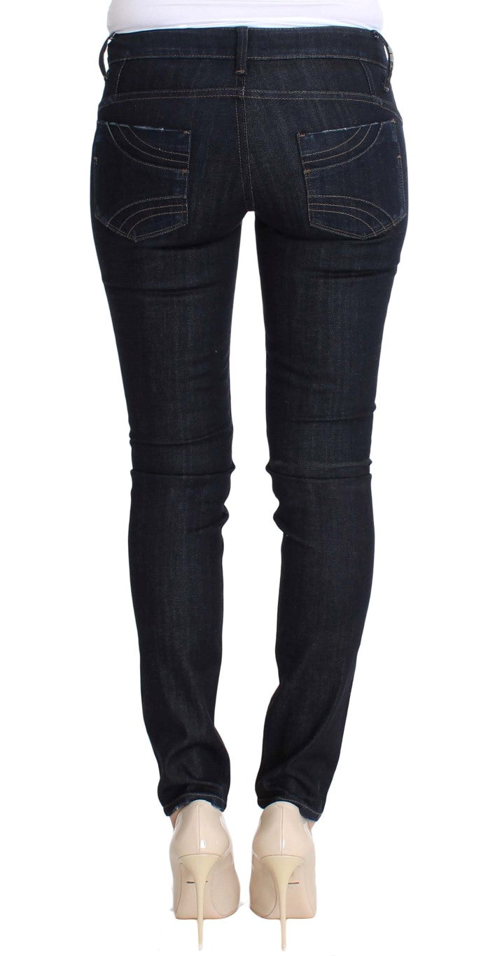 Costume National Schicke Slim Fit Skinny Jeans in Blau