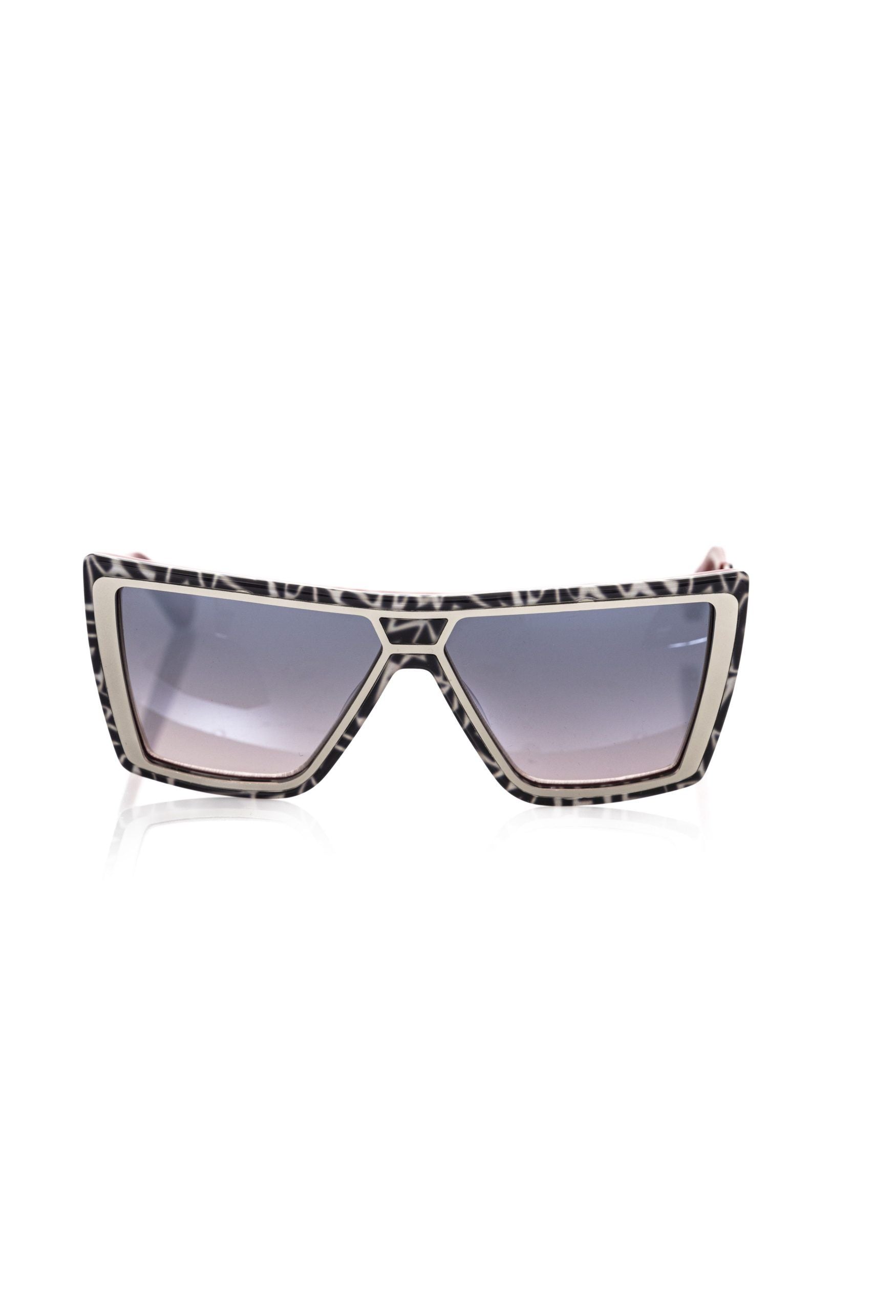 Frankie Morello Chic square sunglasses with a zebra print