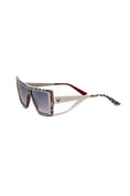 Load image into Gallery viewer, Frankie Morello Chic square sunglasses with a zebra print
